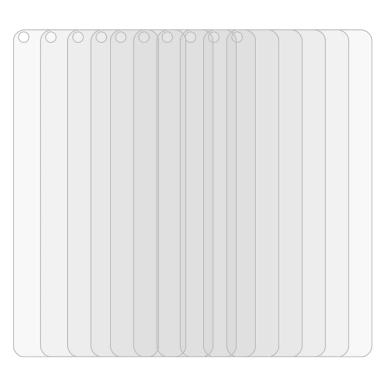 50 PCS 適用於華為 Honor Play 3  0.26mm 9H 2.5D弧邊鋼化玻璃膜