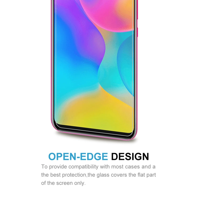 50 PCS 適用於華為 Honor Play 3  0.26mm 9H 2.5D弧邊鋼化玻璃膜