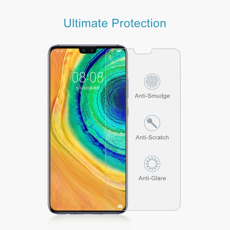 50 PCS 適用於華為 Honor Mate 30  0.26mm 9H 2.5D弧邊鋼化玻璃膜