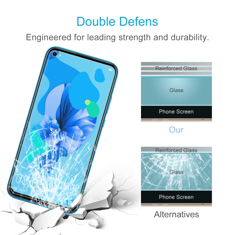 10個裝 適用於華為 P20 Lite 0.26mm 9H 2.5D弧邊鋼化玻璃膜