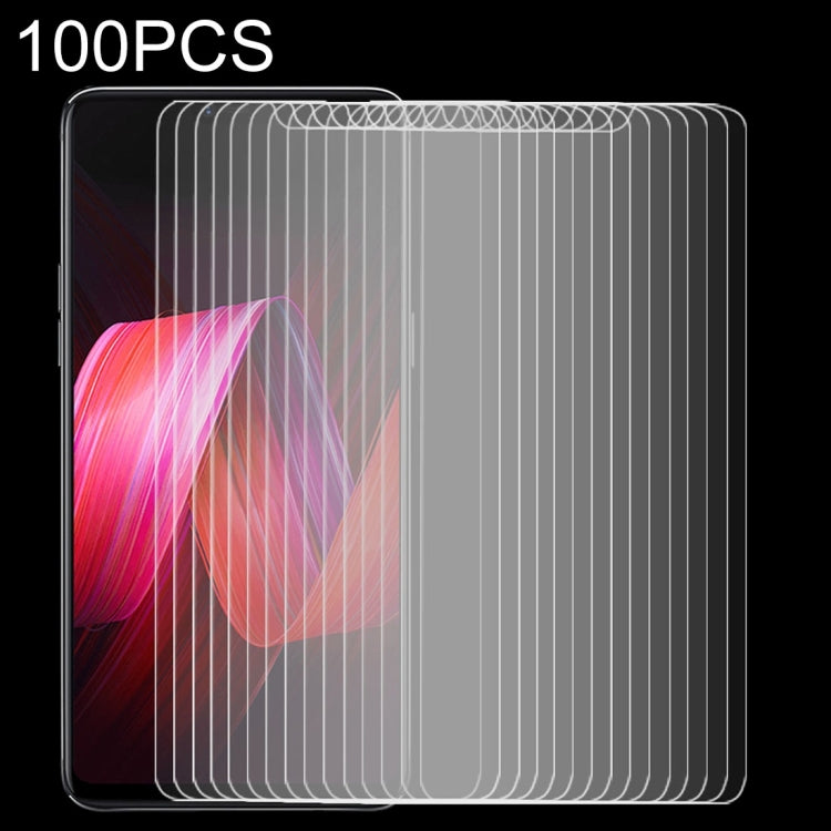 100 PCS 適用於OPPO R15 / R15 Pro  9H 2.5D弧邊鋼化玻璃膜