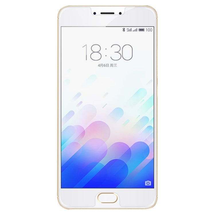 100個裝 適用於魅族 魅藍Note 3 0.26mm厚度 9H表面硬度 2.5D弧邊 鋼化玻璃保護膜