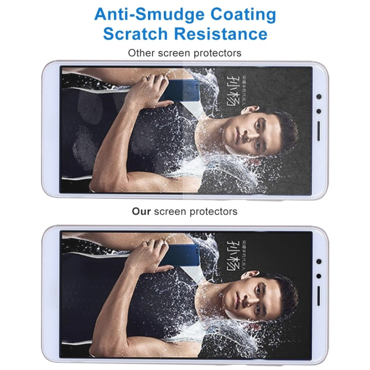 50個裝 適用於華為 榮耀暢玩7X 0.26mm厚度 9H表面硬度 2.5D弧邊 鋼化玻璃保護膜 裸膜