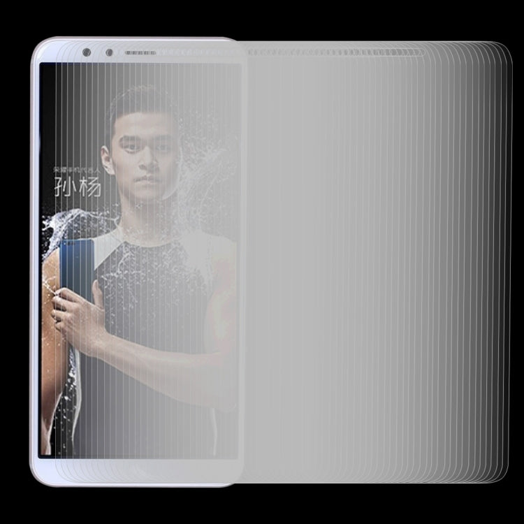 100個裝 適用於華為 榮耀暢玩7X 0.26mm厚度 9H表面硬度 2.5D弧邊 鋼化玻璃保護膜