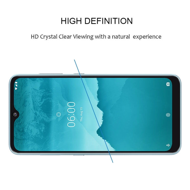 25 PCS 絲印二強 全屏鋼化玻璃膜適用於 適用於 Nokia 6.2