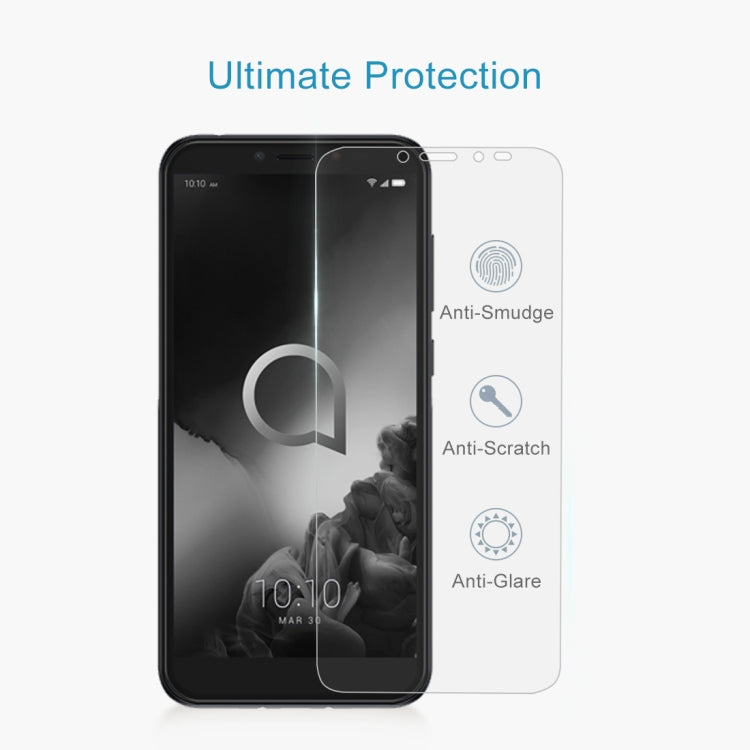 2.5D弧邊半屏鋼化玻璃保護膜  適用於Alcatel 1S