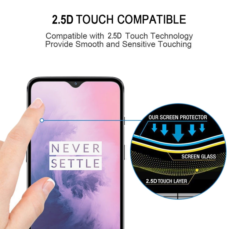 適用於OnePlus 7 9H 二強絲印全屏鋼化膜