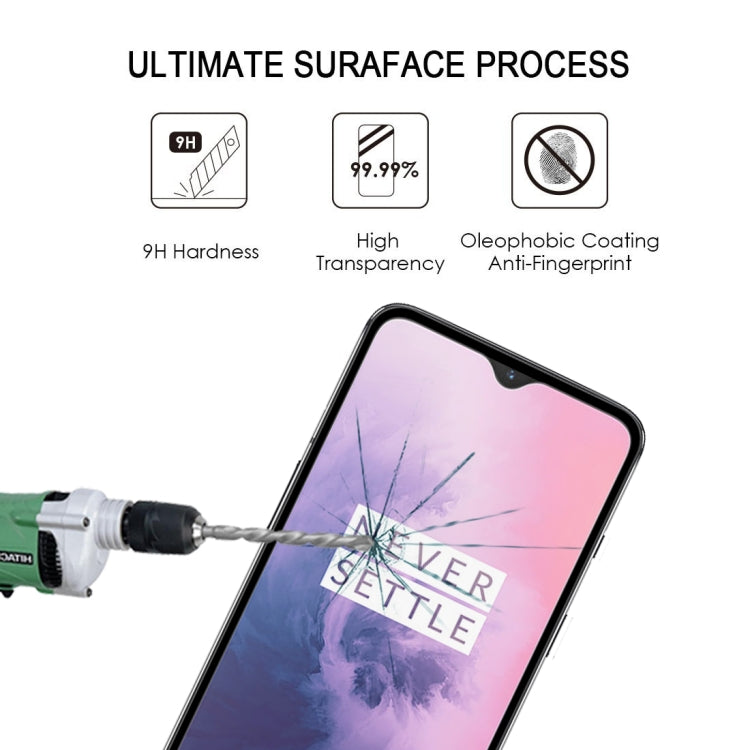 25 PCS 適用於OnePlus 7 9H全屏絲印鋼化膜