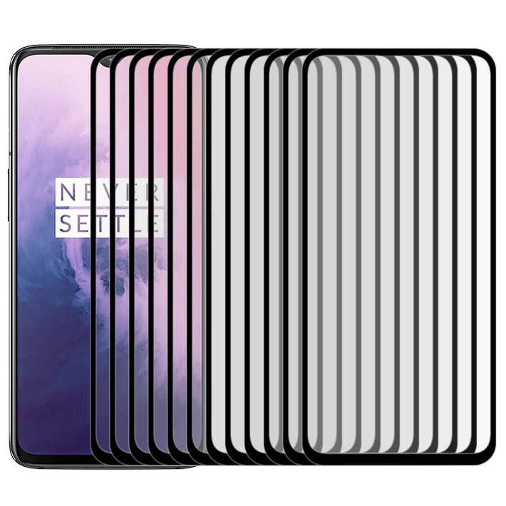 25 PCS 適用於OnePlus 7 9H全屏絲印鋼化膜