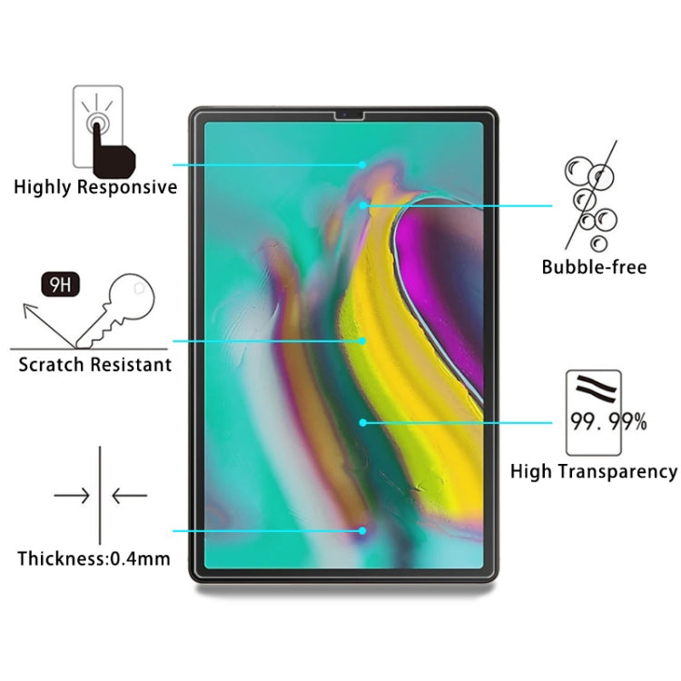 適用於Galaxy Tab S5e / T720 0.4mm厚度9H硬度鋼化玻璃膜
