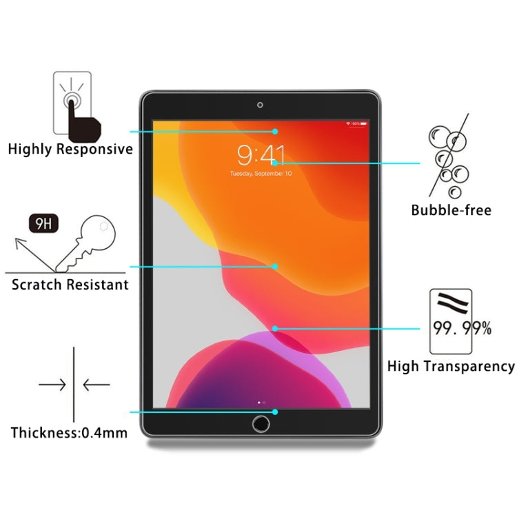 25片裝 適用於iPad 10.2 2021 / 2020 / 2019 9H 2.5D鋼化貼膜