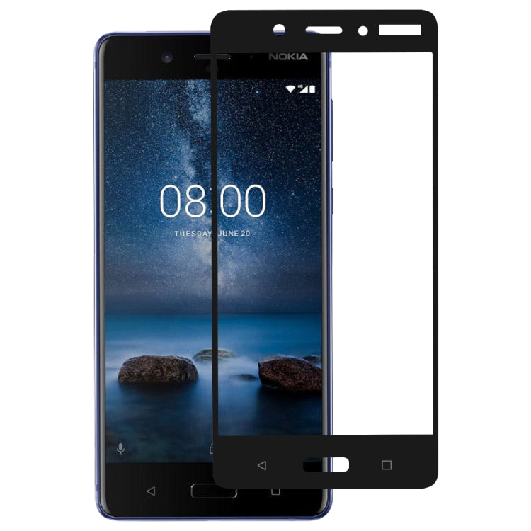 絲印二強 全屏鋼化玻璃膜適用於 諾基亞 Nokia 8