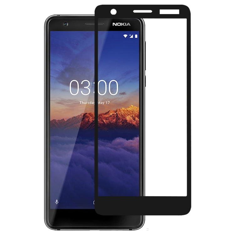 絲印二強 全屏鋼化玻璃膜適用於 諾基亞 Nokia 3.1