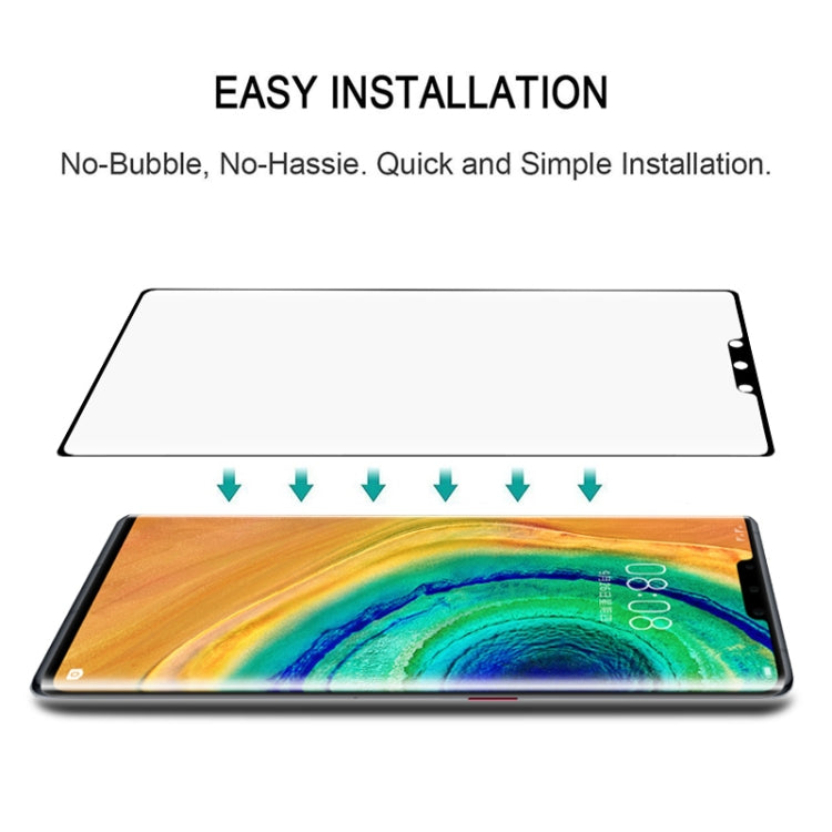 絲印二強 全屏曲面鋼化玻璃膜 適用於 華為 Mate 30 Pro