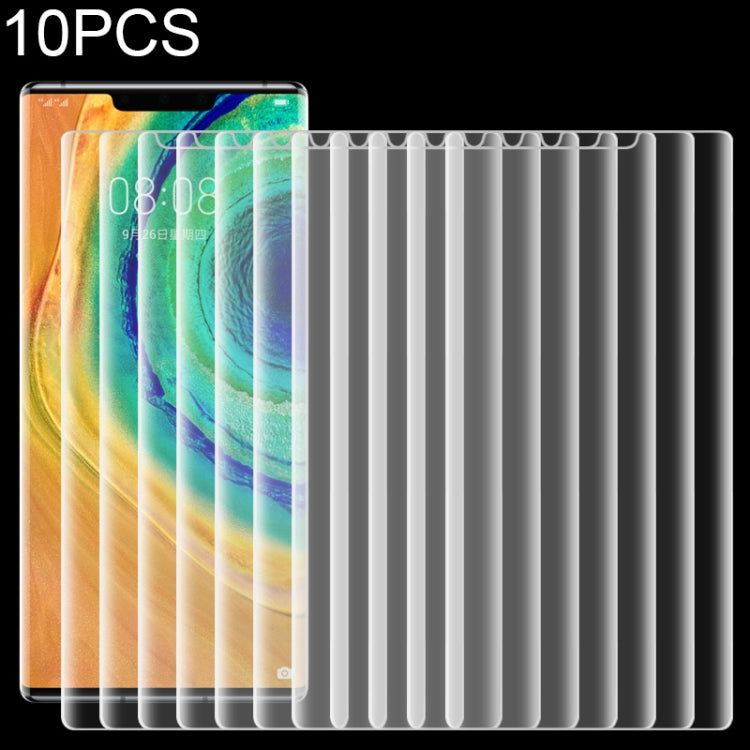 10片一賣 適用於華為 Mate 30 Pro / Mate 30E Pro 5G / Mate 30 RS Porsche Design 9H 2.5D 超薄半屏鋼化玻璃屏幕保護膜