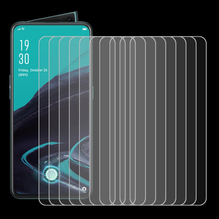 10片一賣 適用於 OPPO Reno 2  9H 2.5D 超薄鋼化玻璃屏幕保護膜