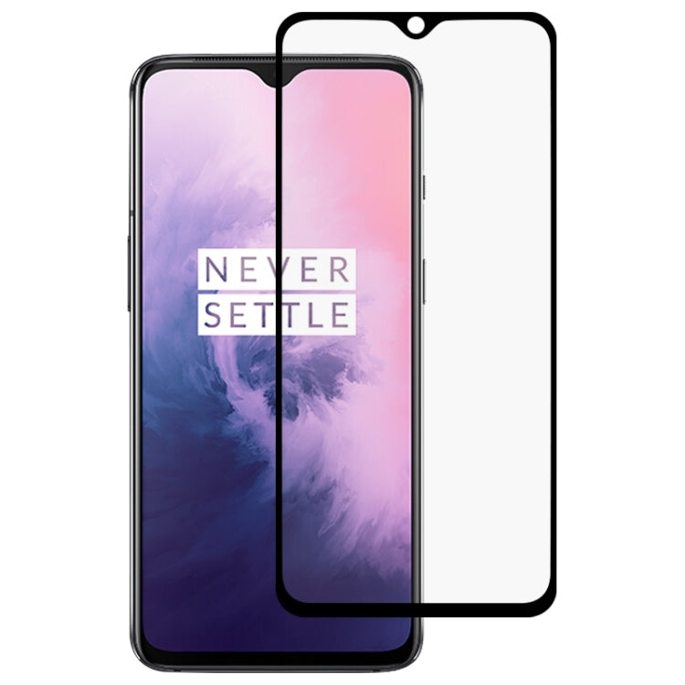 適用於 OnePlus 7T 9H 二強絲印全屏鋼化膜