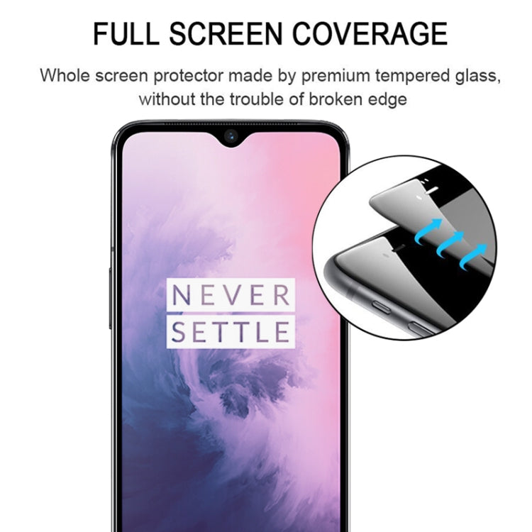 25 PCS 絲印二強 全屏鋼化玻璃膜適用於 適用於 OnePlus 7T