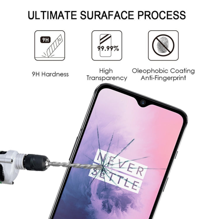 25 PCS 絲印二強 全屏鋼化玻璃膜適用於 適用於 OnePlus 7T