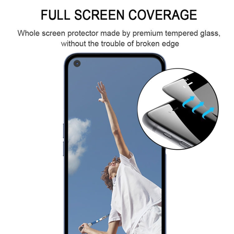 適用於 OPPO A52 絲印二強 全屏鋼化玻璃膜