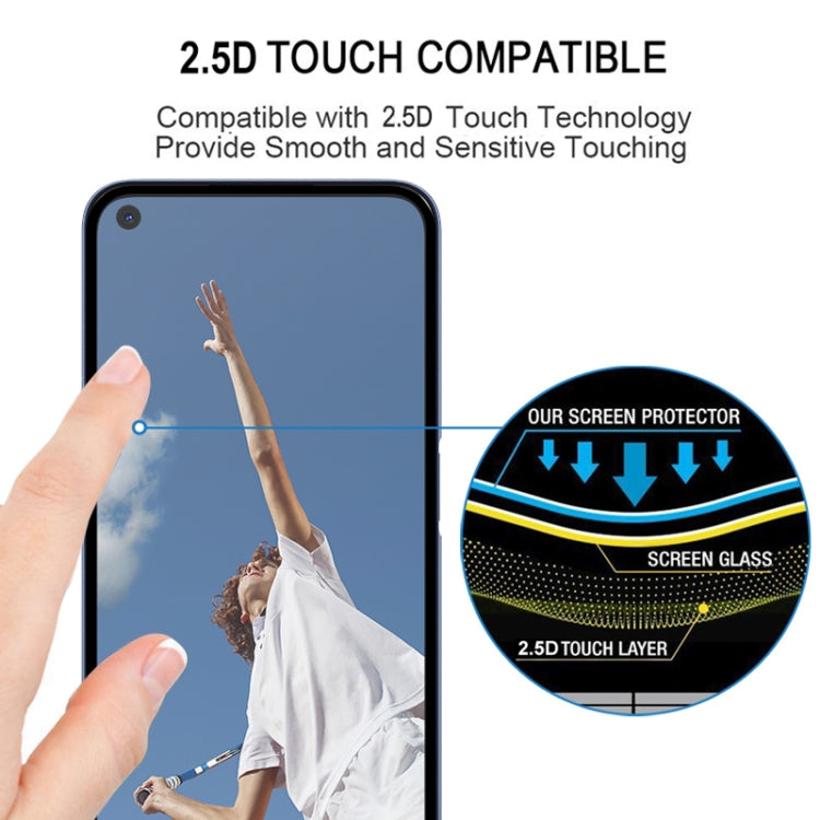 適用於 OPPO A52 25 PCS 絲印二強 全屏鋼化玻璃膜