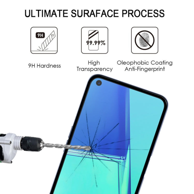 適用於 OPPO A72 25 PCS 9D 絲印二強 全屏鋼化玻璃膜