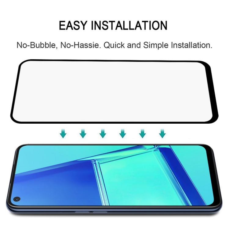 適用於 OPPO A72 25 PCS 9D 絲印二強 全屏鋼化玻璃膜