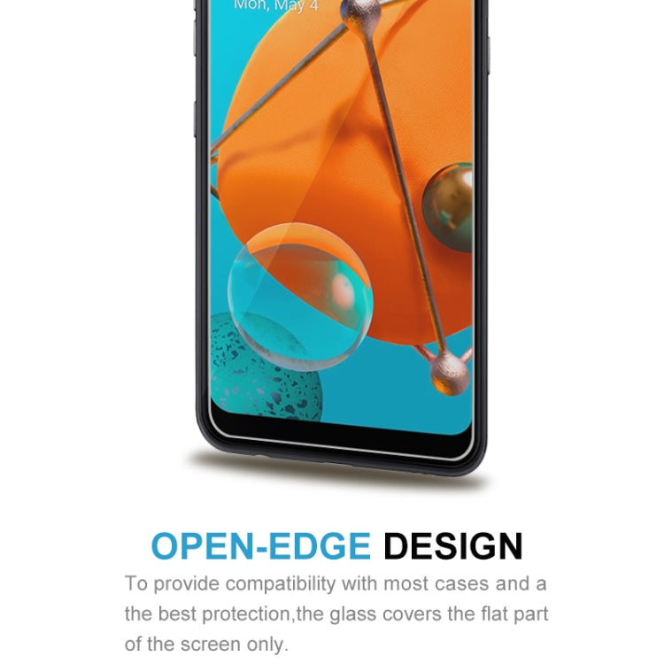 適用於 LG K51 0.26mm 9H 2.5D 半屏透明鋼化玻璃保護膜