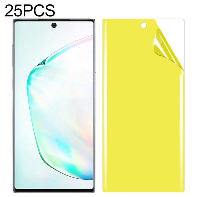 25片裝 適用於三星 Galaxy Note 10+ 全屏覆蓋TPU前膜軟貼膜