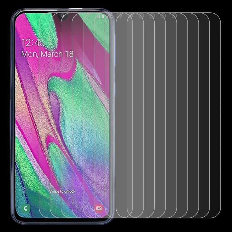 10個裝 2.5D弧邊 半屏鋼化玻璃保護膜  適用於三星 Galaxy A40