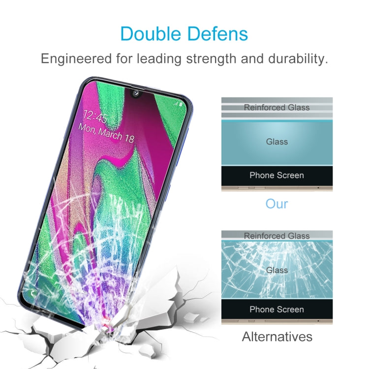 2.5D弧邊 半屏鋼化玻璃保護膜  適用於三星 Galaxy A40