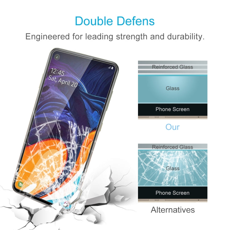 10個裝 2.5D弧邊 半屏鋼化玻璃保護膜  適用於三星 Galaxy A60