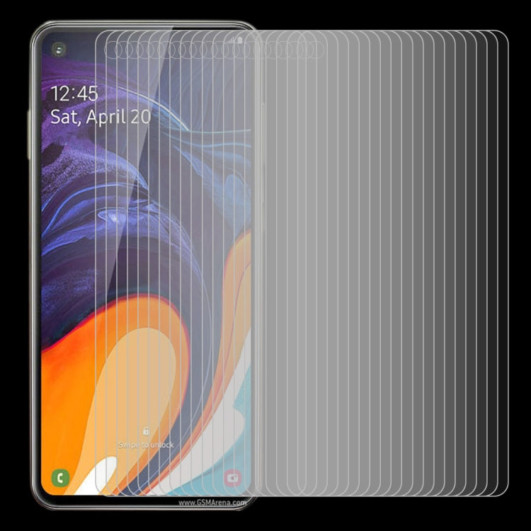 50個裝 2.5D弧邊 半屏鋼化玻璃保護膜  適用於三星 Galaxy A60