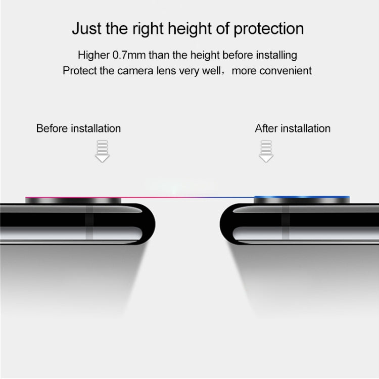 適用於iPhone XS Max 鈦合金鋼化玻璃鏡頭保護膜