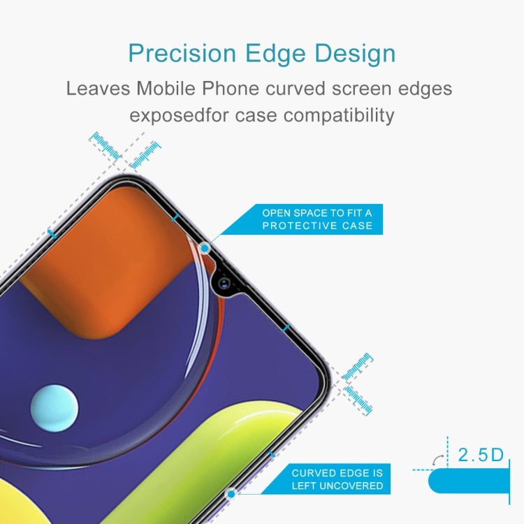 50個裝 適用於三星 Galaxy A50s 2.5D弧邊 半屏鋼化玻璃保護膜