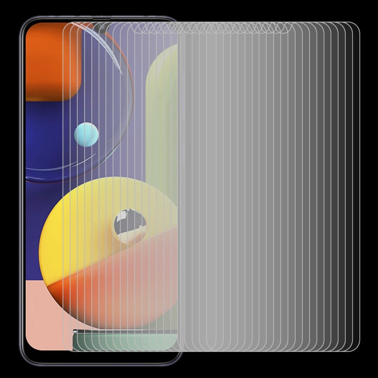 50個裝 適用於三星 Galaxy A50s 2.5D弧邊 半屏鋼化玻璃保護膜