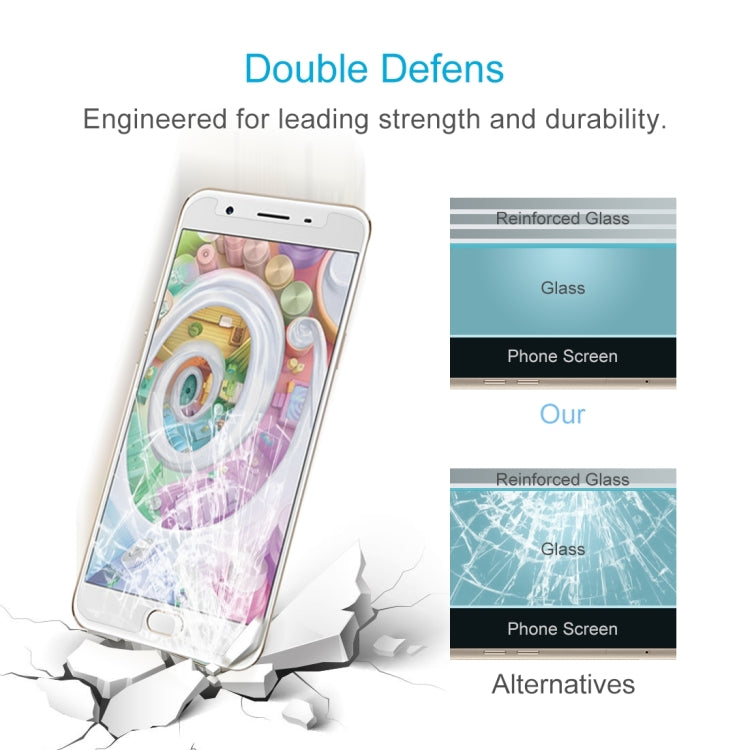 100個裝 適用於OPPO F1s  0.26mm厚度 9H表面硬度 2.5D弧邊 鋼化玻璃保護膜