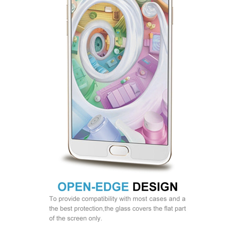 100個裝 適用於OPPO F1s  0.26mm厚度 9H表面硬度 2.5D弧邊 鋼化玻璃保護膜