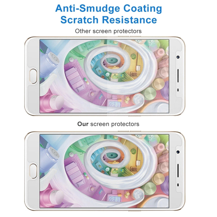 100個裝 適用於OPPO F1s  0.26mm厚度 9H表面硬度 2.5D弧邊 鋼化玻璃保護膜