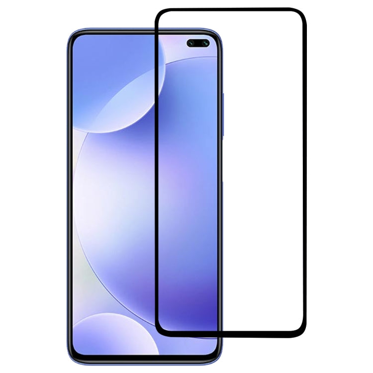 適用於 小米紅米 K30  絲印二強 全屏鋼化玻璃膜