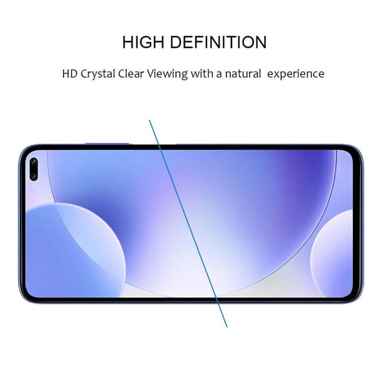 適用於 小米紅米 K30  絲印二強 全屏鋼化玻璃膜