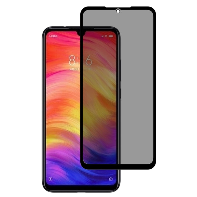 適用於 小米 Xiaomi Redmi Note 7 絲印二強防偷窺鋼化玻璃膜