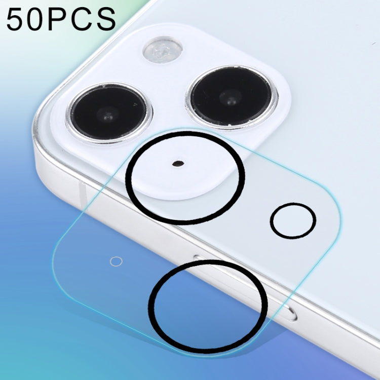 50片裝 高清防眩光后攝像頭鋼化膜 適用於iPhone 13
