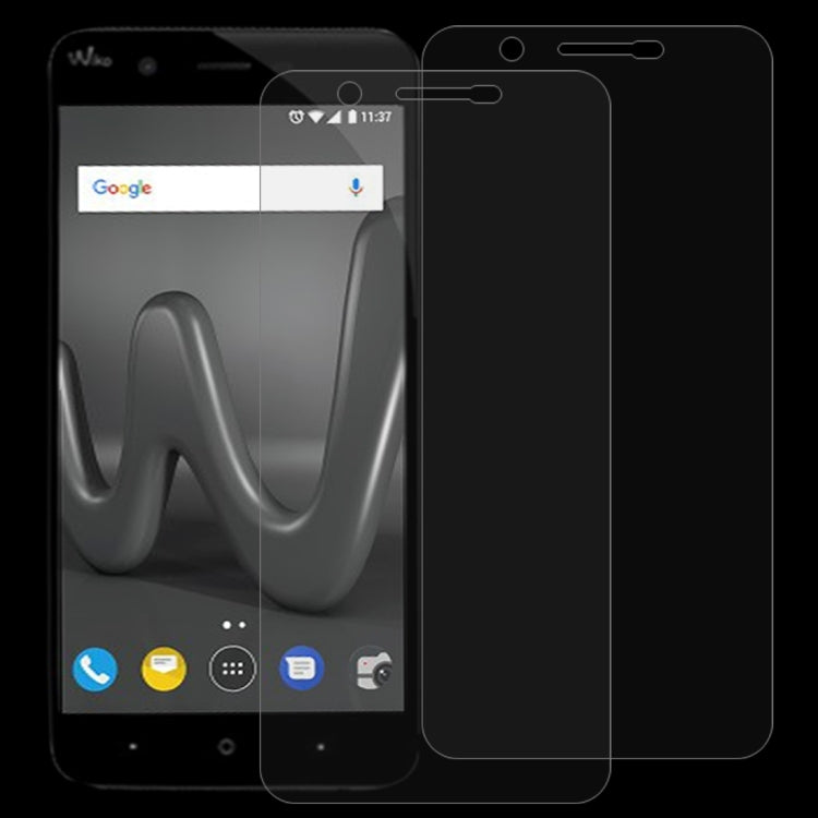 2片裝 Wiko Harry 0.26mm 9H表面硬度2.5D弧邊鋼化玻璃保護膜