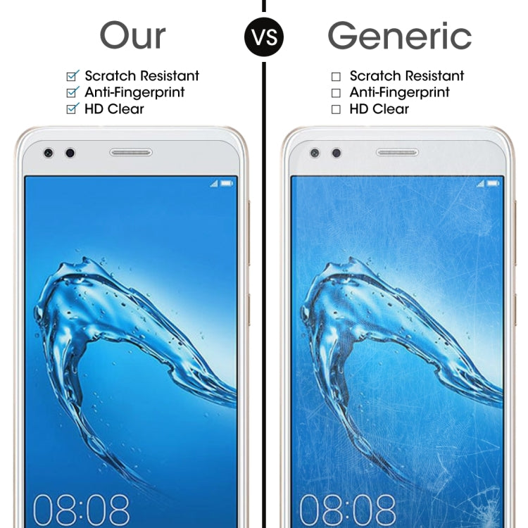 2片裝 適用於華為 Y6 Pro  0.26mm 9H表面硬度2.5D弧邊鋼化玻璃保護膜