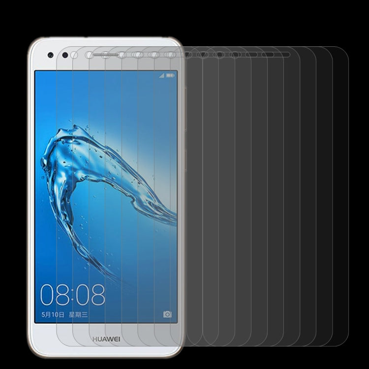 10片裝 適用於華為 Y6 Pro  0.26mm 9H表面硬度2.5D弧邊鋼化玻璃保護膜