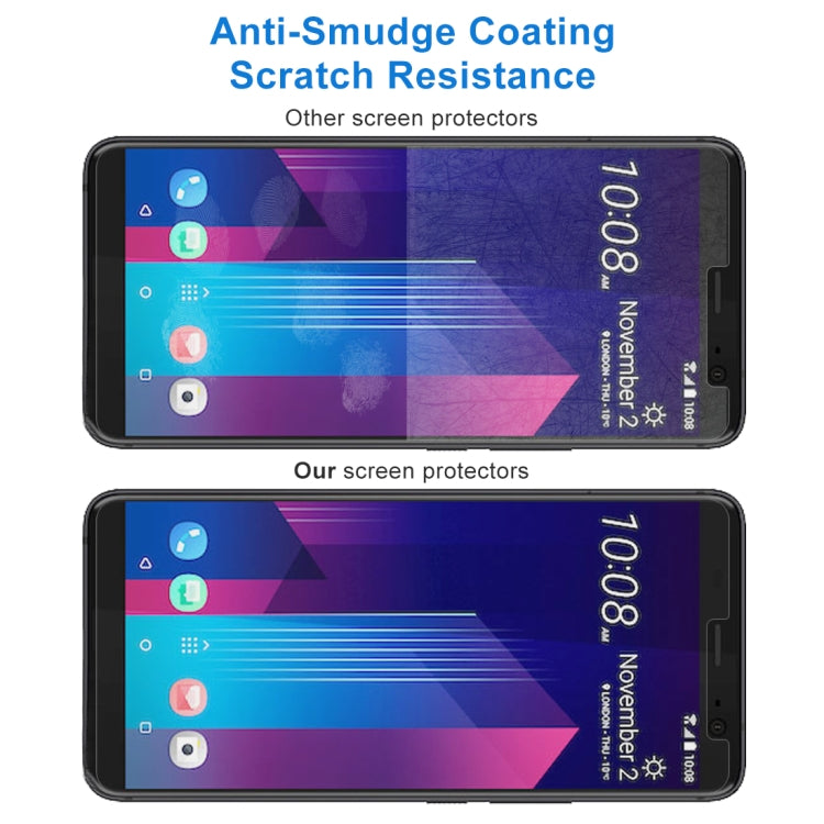 適用於HTC U11+  0.26mm厚 9H表面硬度2.5D弧邊鋼化玻璃保護膜