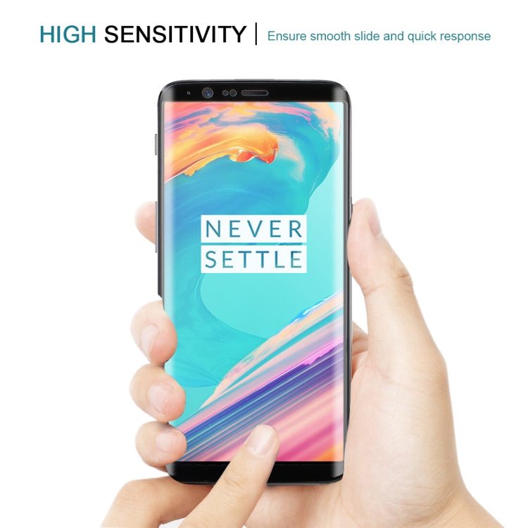 適用於OnePlus 一加5T 3D弧邊 9H硬度 高清鋼化玻璃保護膜