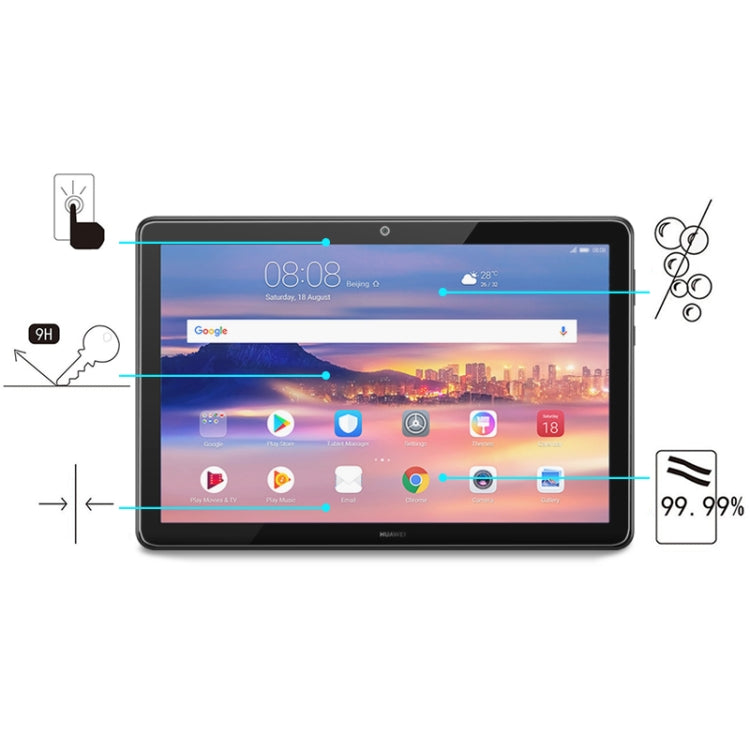 75個裝 適用於華為MediaPad T5 10.1英寸 0.3mm厚度 9H硬度 全屏鋼化玻璃膜