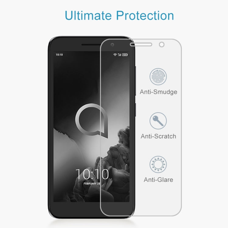 2.5D弧邊半屏鋼化玻璃保護膜  適用於Alcatel 1